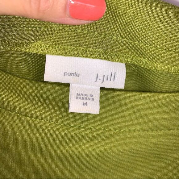 J. Jill Ponte Olive Green Dress - Picture 5 of 5